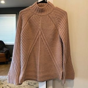 ASOS Mauve pink sweater with bell sleeves